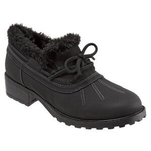 NEW Trotters Womens Size 7 Belle Cold Weather Water Resistant Black Heel Bootie